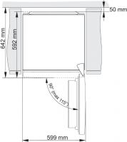 Lednice Gorenje NRK6202AW4 technický nákres new